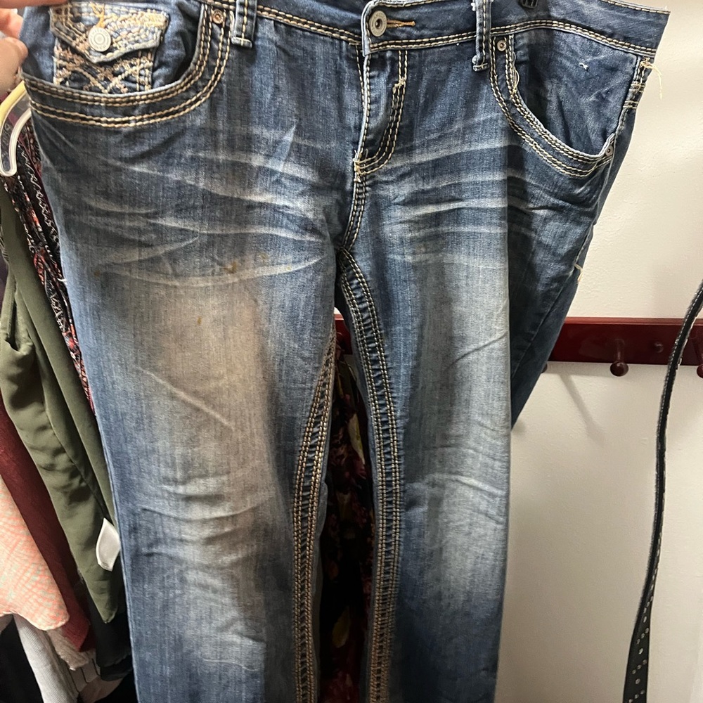 COPY - Thick stick blue jeans